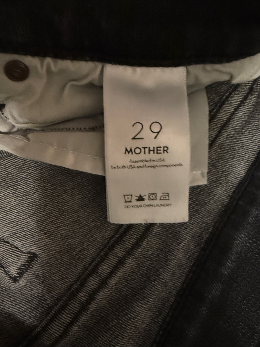 Mother Black Straight-Leg Jeans - Picture 4 of 6